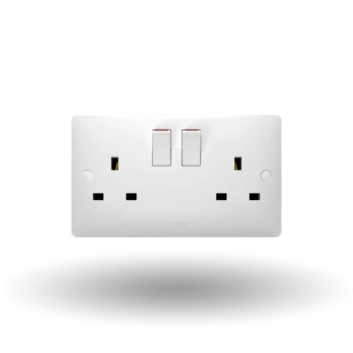 13A double socket dual electrical outlet safe power distribution – Qatar