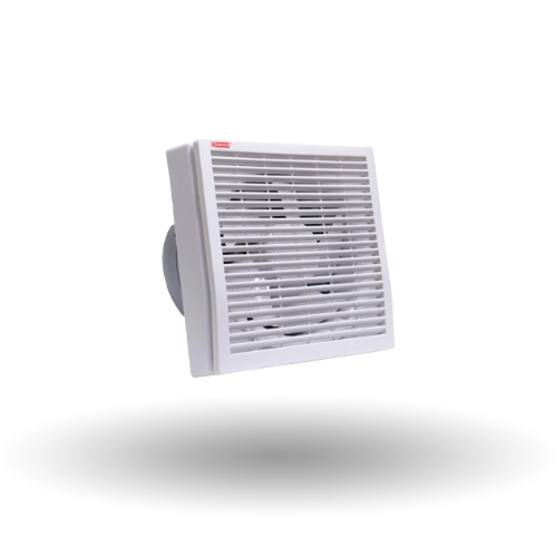 K-F6 Khaleegia 6 Square Auto Single Shutter Glass Mounting Exhaust Fan