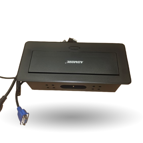 Admore desktop pop up socket with HDMI VGA USB LAN office table Qatar