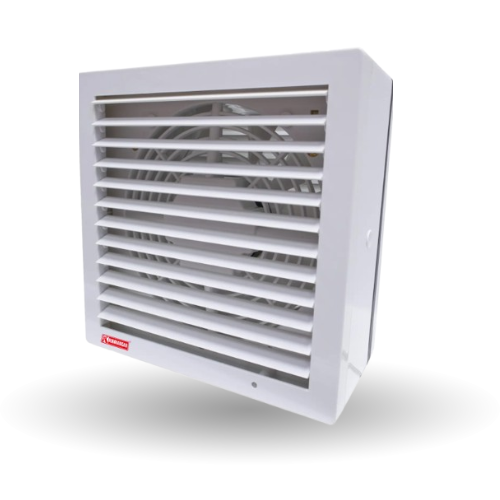 Khaleegia K-M8 8 inch square auto double shutter exhaust fan glass mounting in Qatar