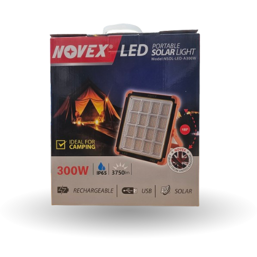 Novex 300W portable rechargeable LED camping flood light Qatar
